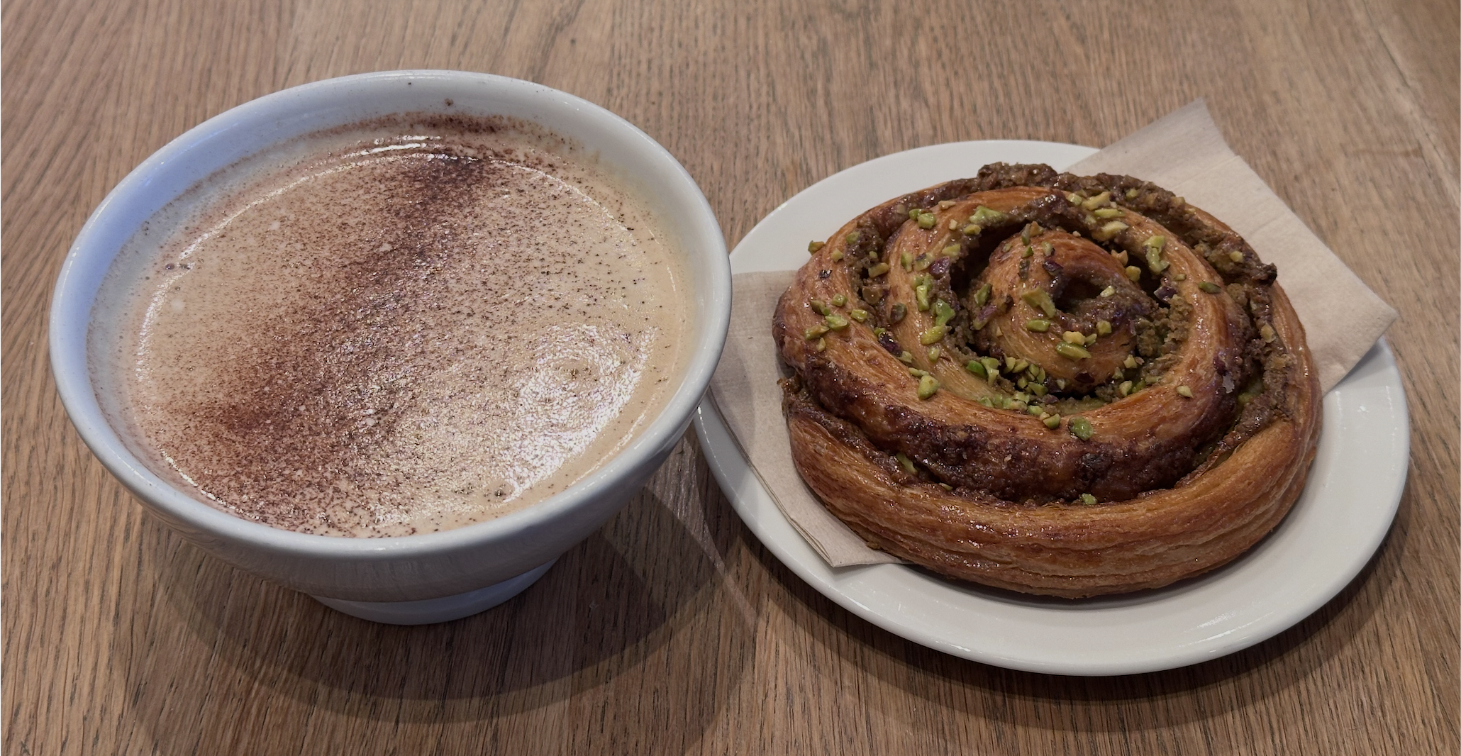 Instead of cup, drink coffee here with a bowl