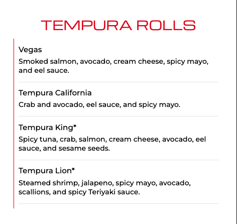 Tempura Rolls