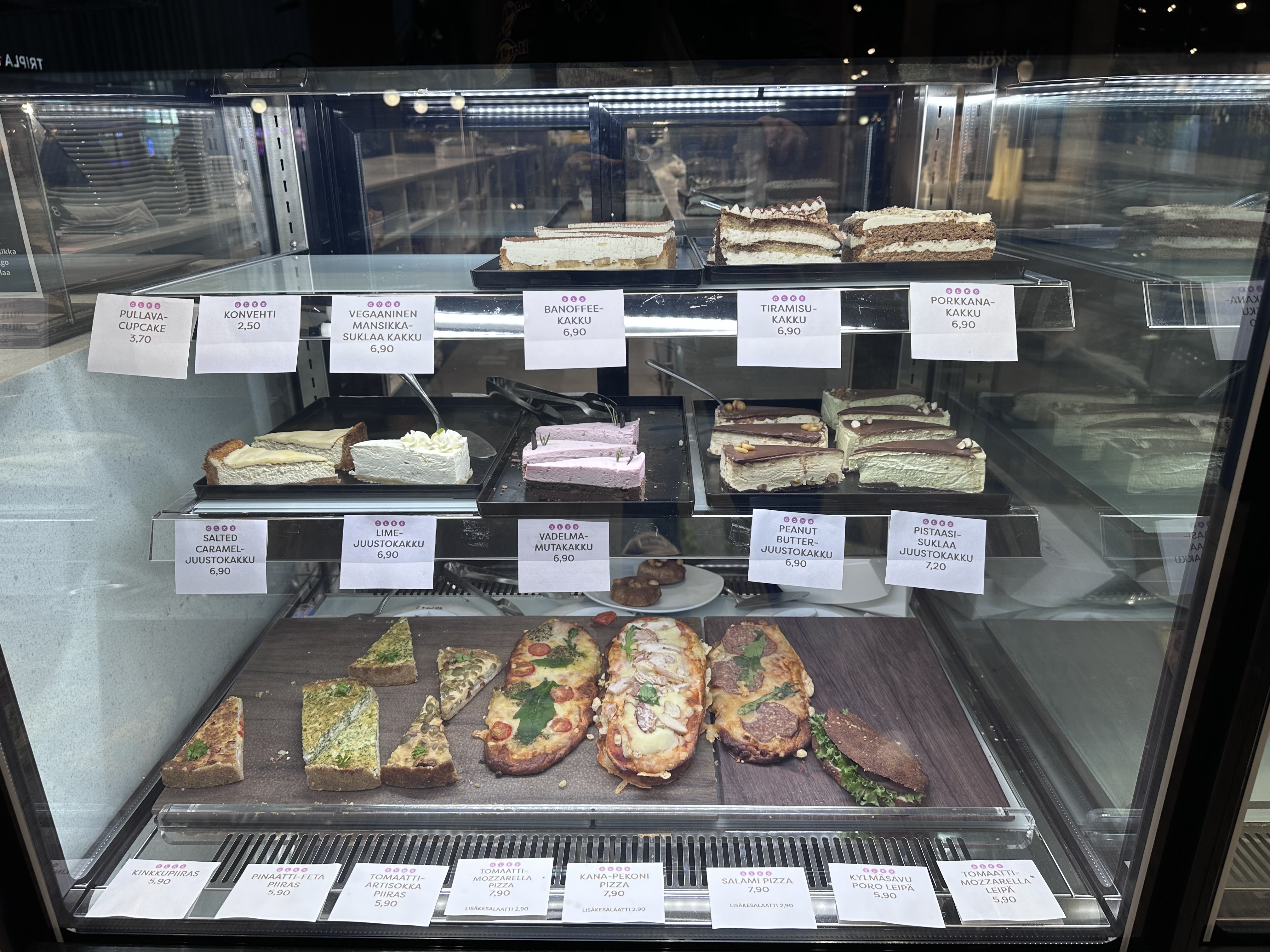 Cakes, Pastries, Pizza, Sandwiches